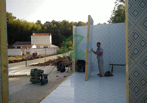 援建大别山区张老头粉丝厂施工